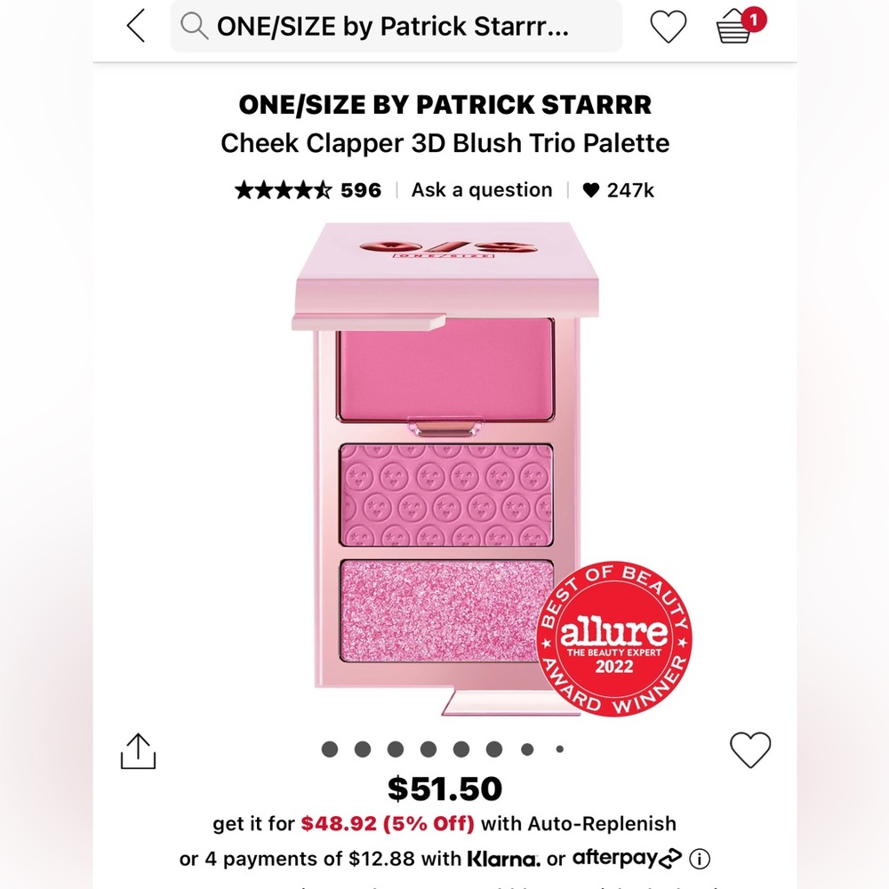 BNIB ONE SIZE CHEEK CLAPPER